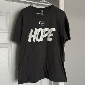 Dark Grey HOPE Graphic T-Shirt